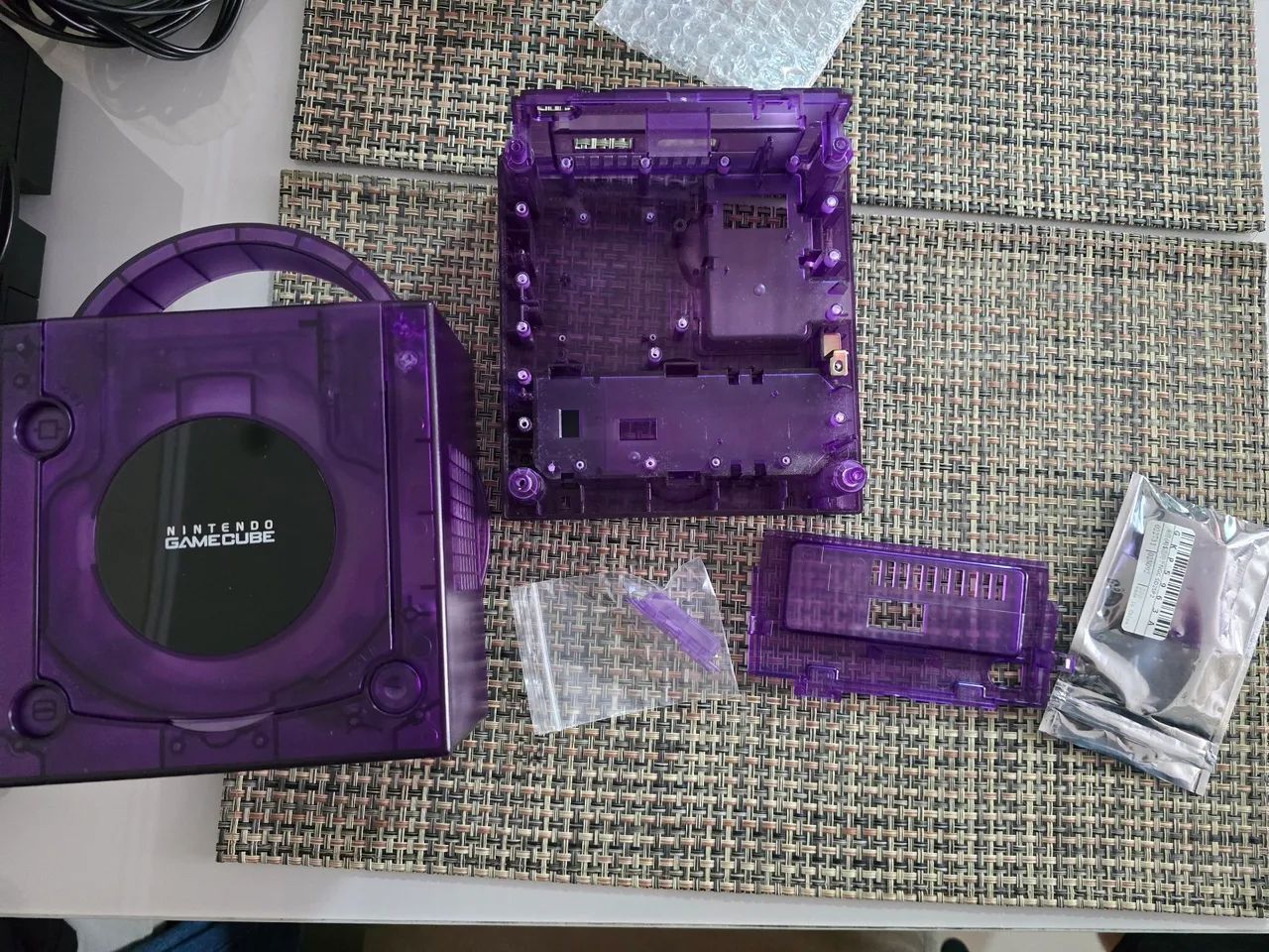 Case Carcaça Gamecube Translúcido Roxo - Foto 3