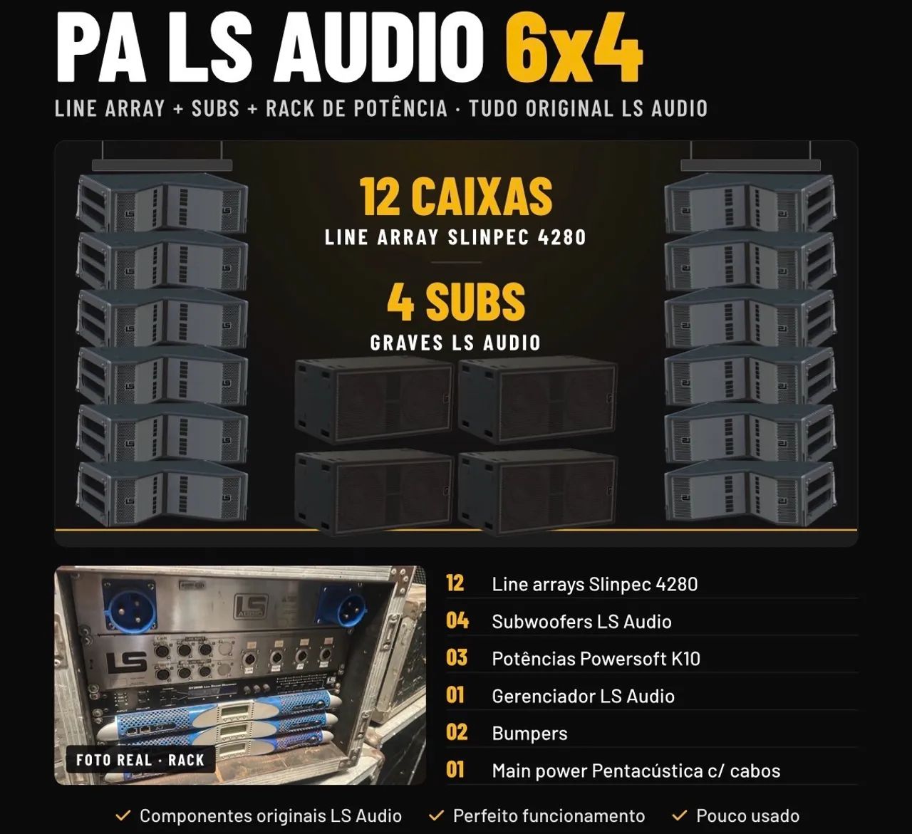 Line array LS Audio 4280 - Super conservado 