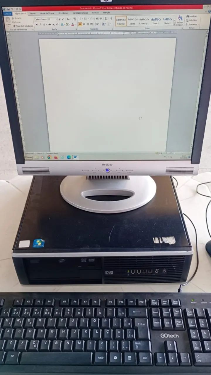 Monitor Hp L156v 4:3 Com Falantes E Entrada Vga (Usado)