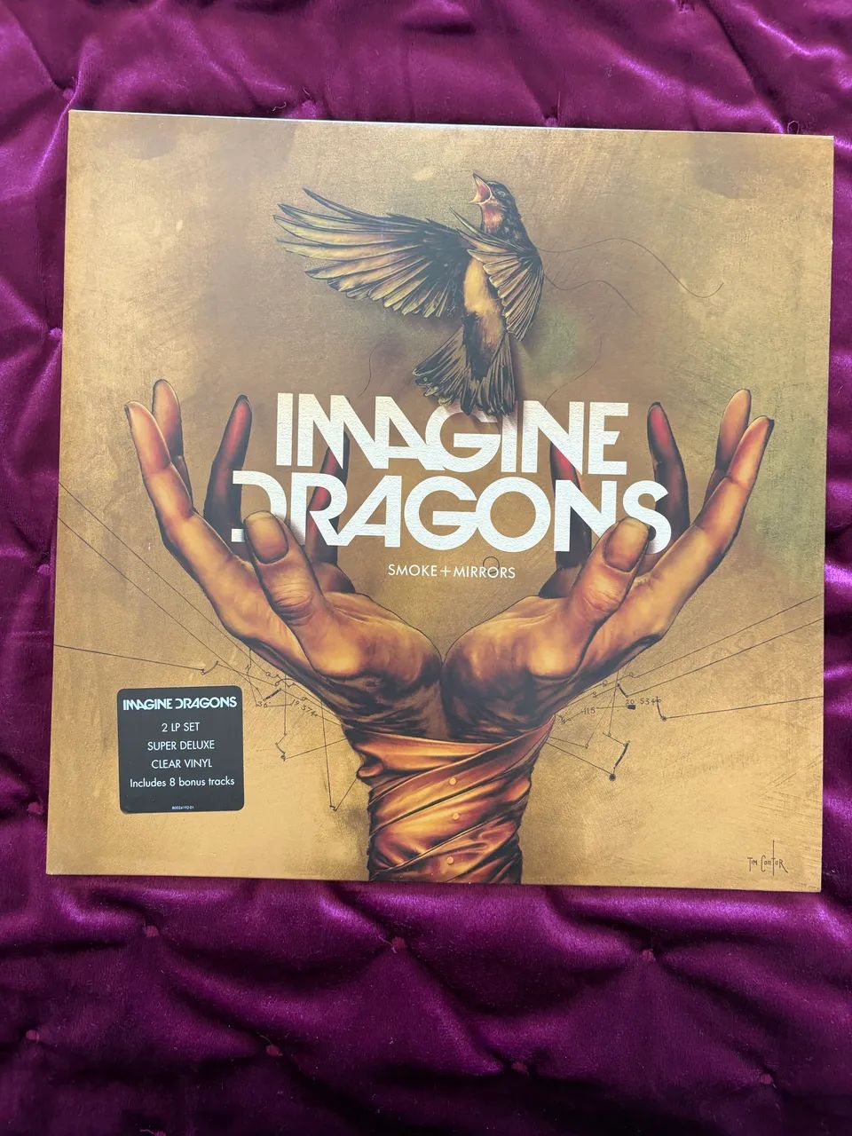 Imagine Dragons Smoke + Mirrors Disco de Vinil LP transparente - Foto 2