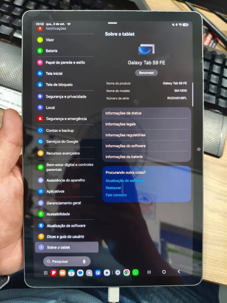 TROCO EM CELULAR TABLET S9 FE 128Gb - Foto 4