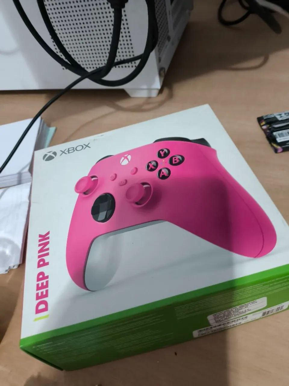 Controle xbox rosa