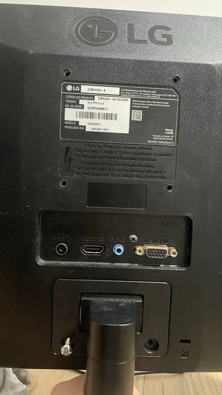 Monitor LG 19,5? LED - 20MK400H-B - Foto 4
