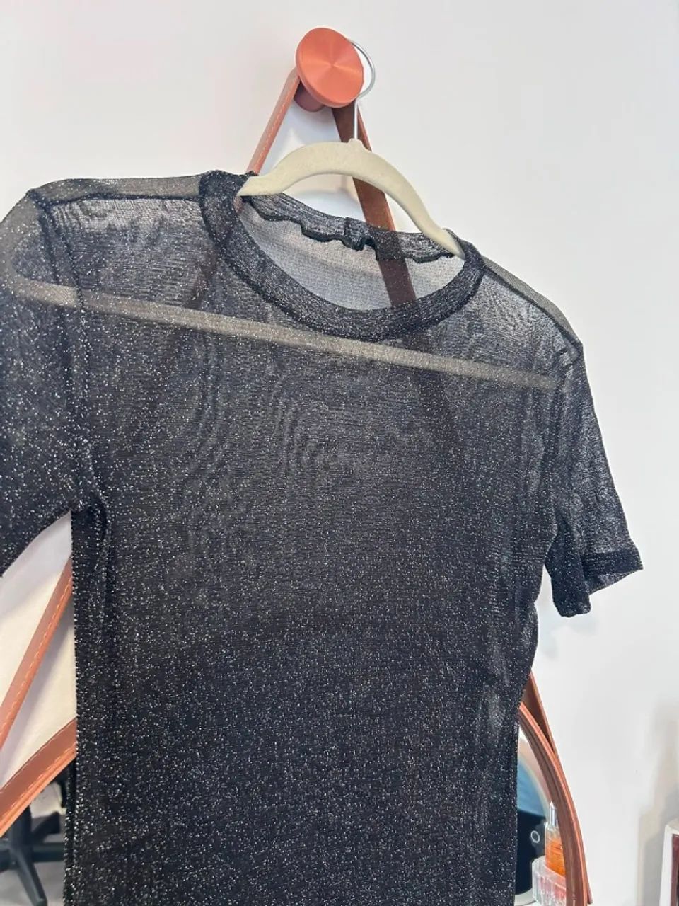 Blusa tela transparente - Foto 4