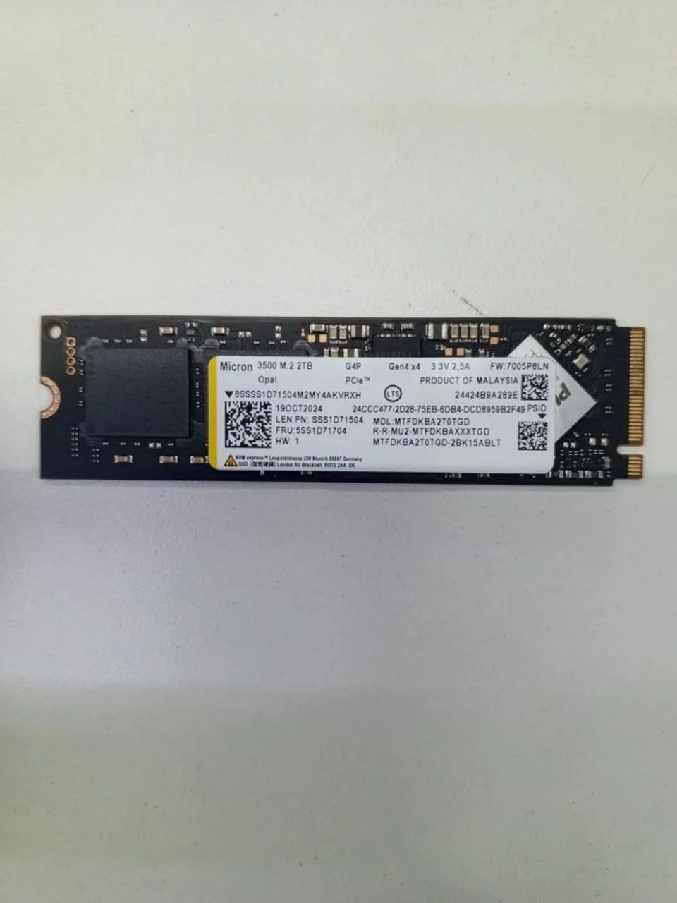 M2 nvme 2 TB saudável funcionando perfeitamente 