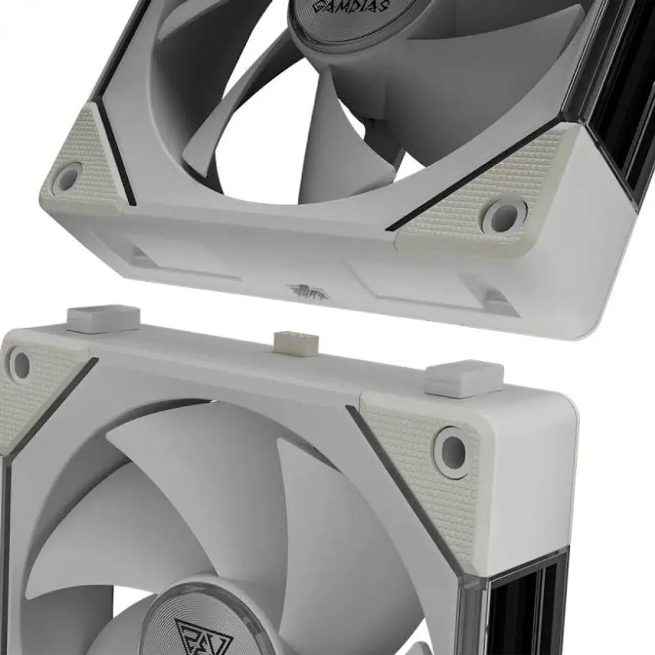 Kit Fans Gamdias Aeolus P2 Brancas - Foto 2