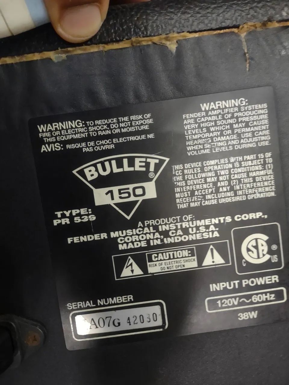 Fender bullet 150 Com efeitos ACEITO TROCAS.  - Foto 3