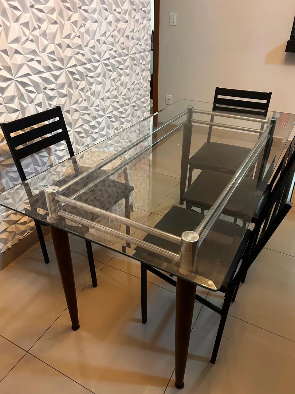 Mesa de jantar com 4 cadeiras  - Foto 5