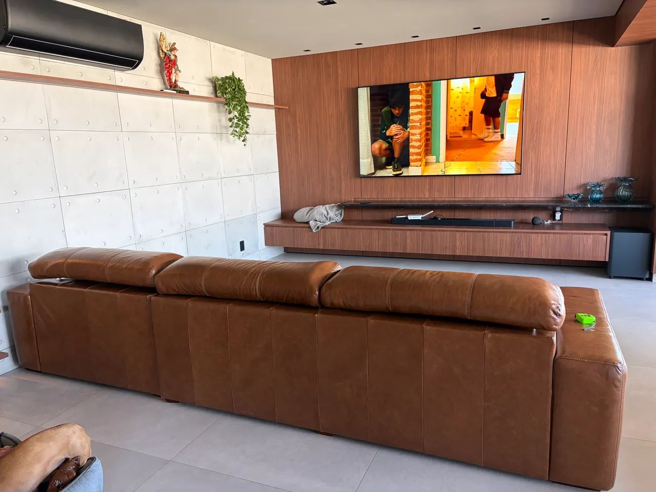SOFA ALTO PADRAO RETRATIL COURO LEGITIMO 3,60m - Foto 5