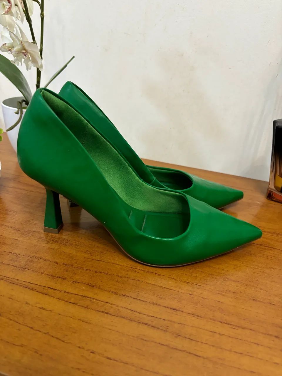 Sapato Scarpin Verde 35 - Foto 2