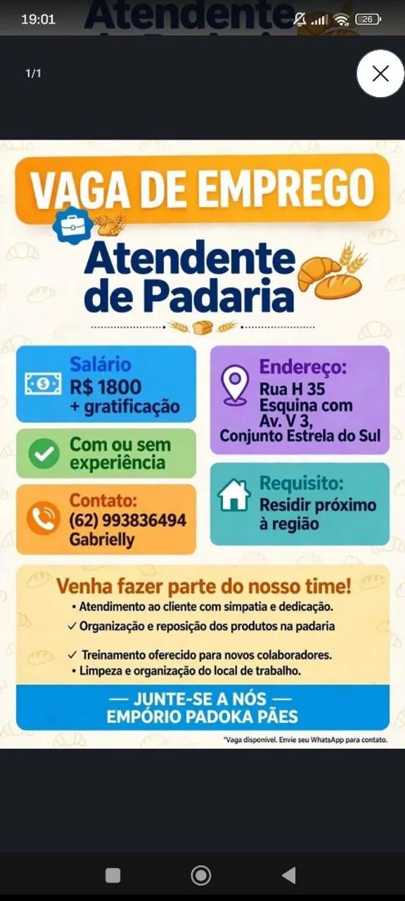 ATENDENTE DE BALCÃO 