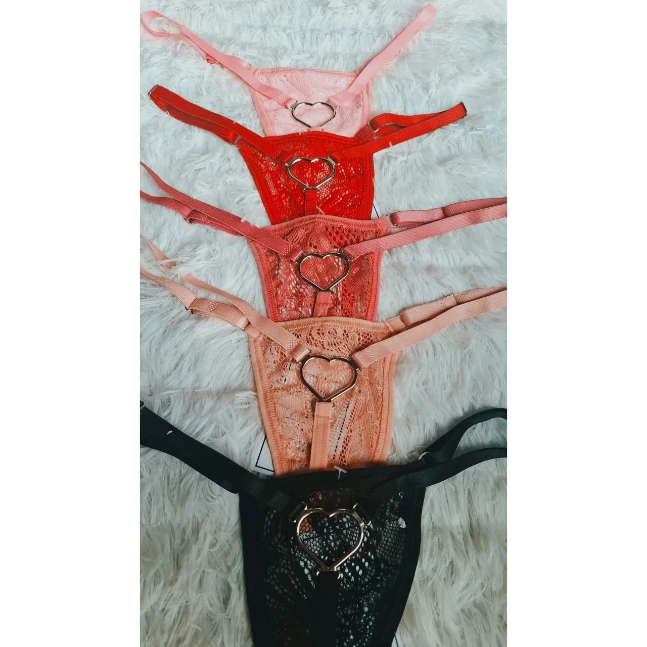 Calcinha Sexy Com Pingente de Coração  - Foto 2