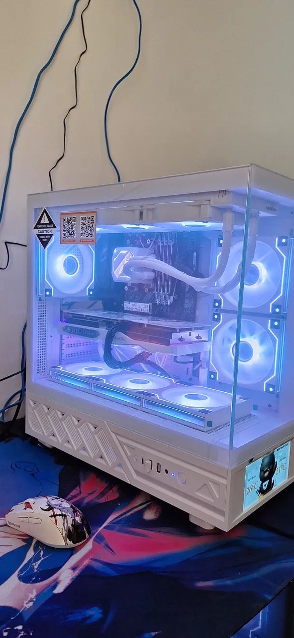 ? PC Gamer Ryzen 7 5700X + RX 7600 White - Setup Completo - Foto 4
