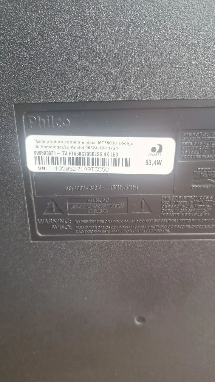 TV Philco 50 polegadas com defeito na tela  - Foto 5