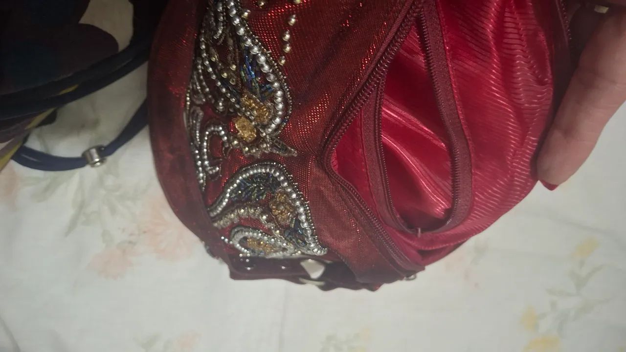 Bolsa ALDO Bordô Bordada  - Foto 5