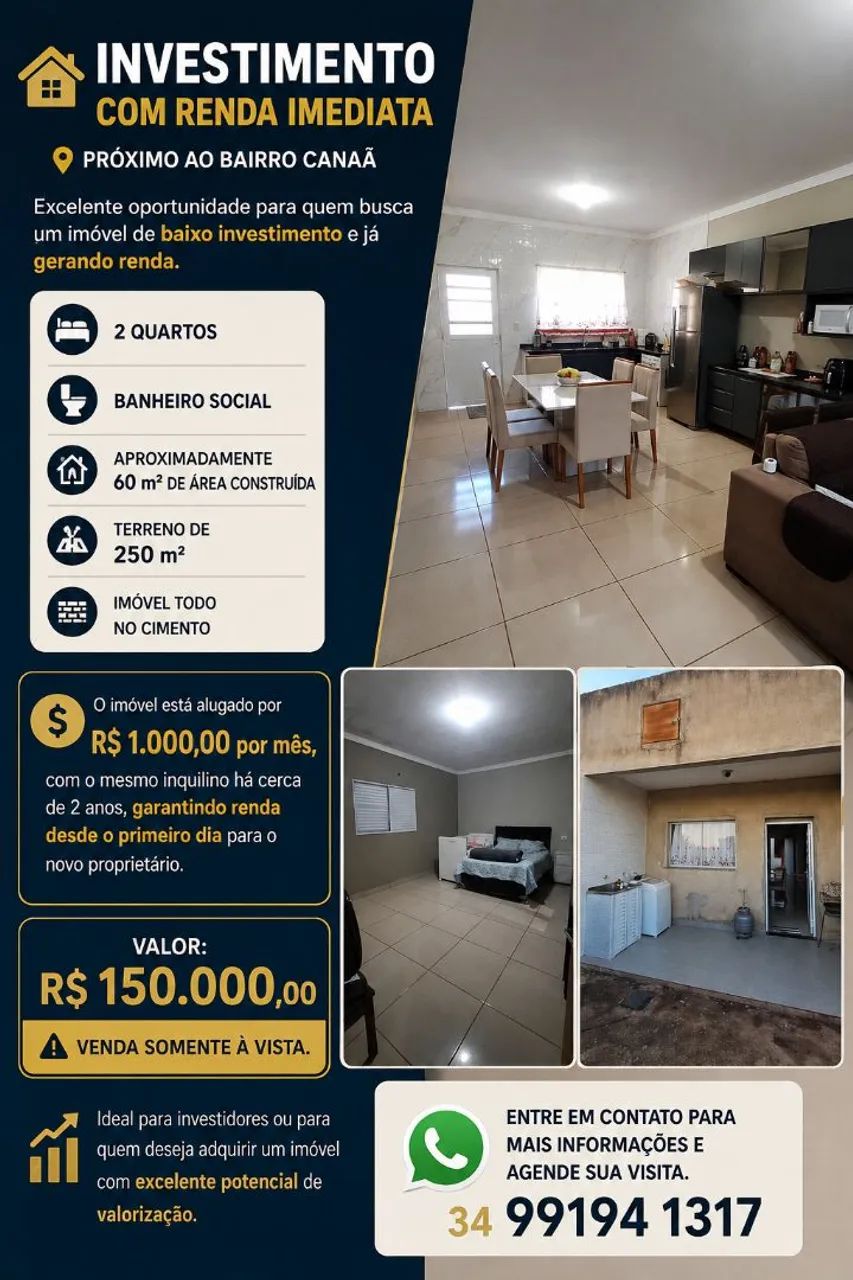 Casa Próximo ao Bairro Canaã 