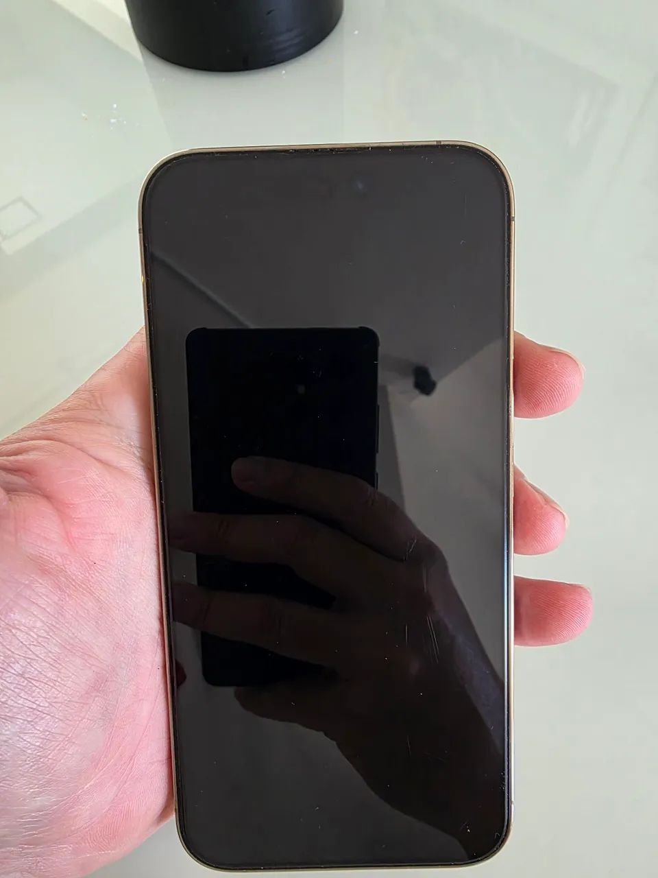 IPhone 14 pro Max, 128 gb, gold. Impecável - Foto 2