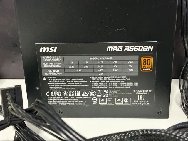 Fonte MSI MAG A650BN 650W