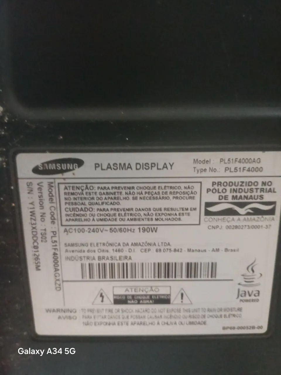 TV plasma 51 polegadas pequeno defeito  - Foto 4