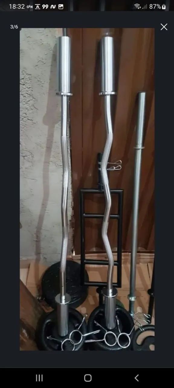 Barra W olímpica nova