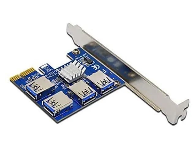 Kit com 3 Adaptadores PCI-E 1x para 16x USB 3.0 (Riser) - Foto 3