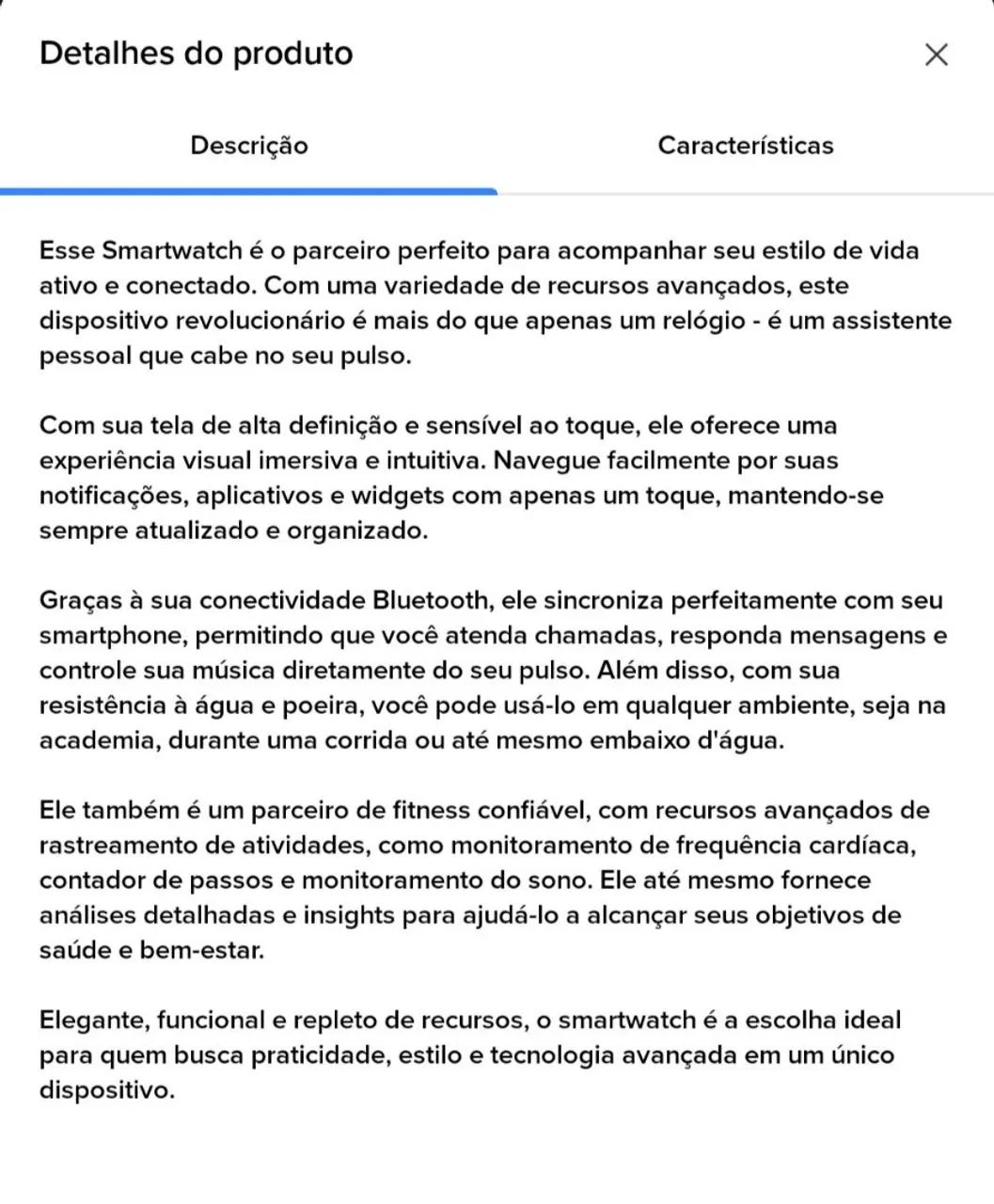 Relógio SmartWatch Inteligente  - Foto 5