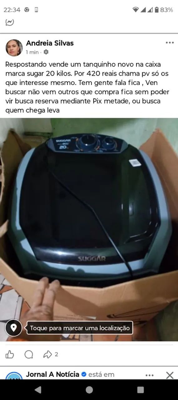 Tanquinho novo