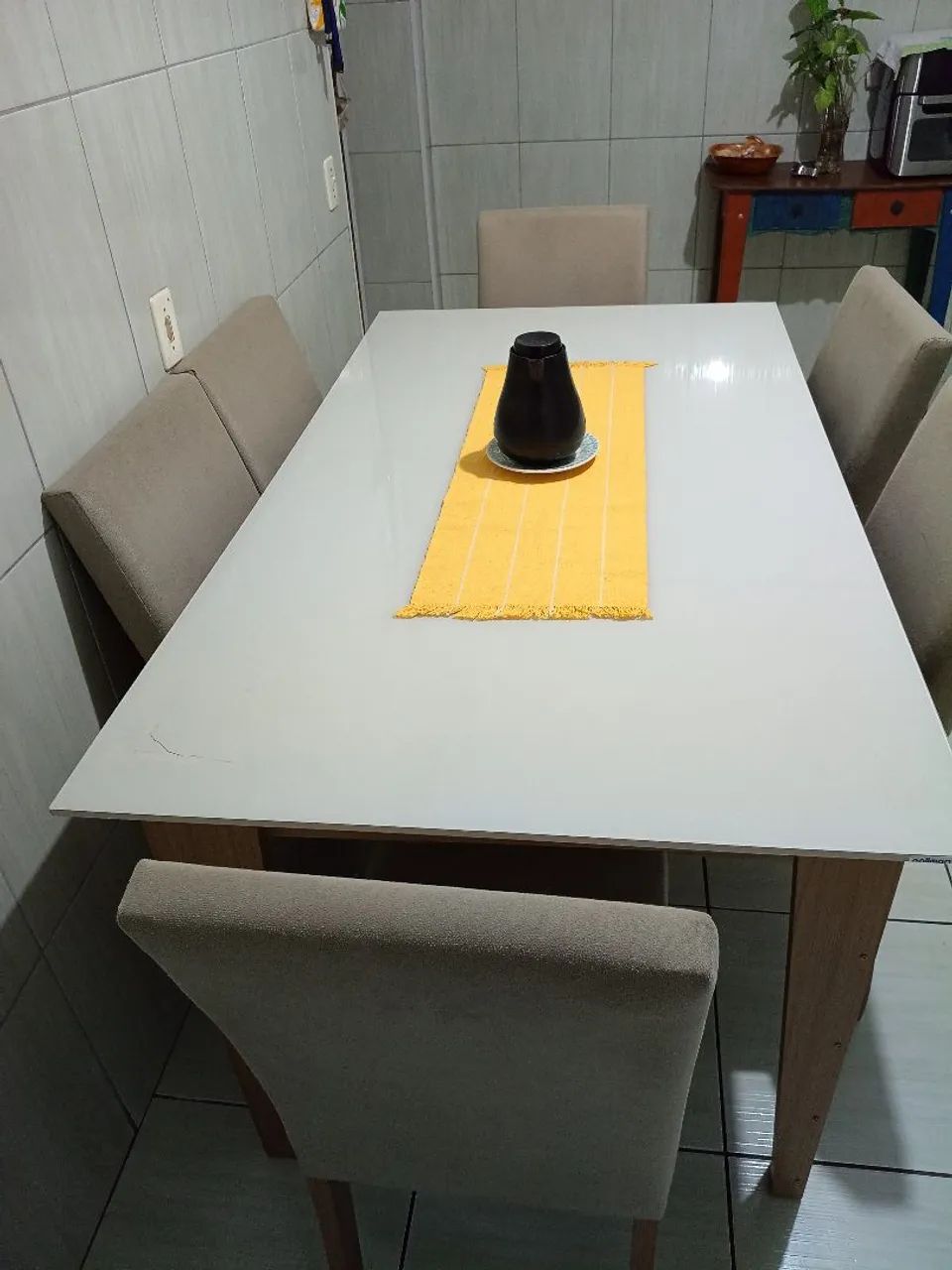 Mesa de jantar, 1 ano de uso em ótimo estado  - Foto 2