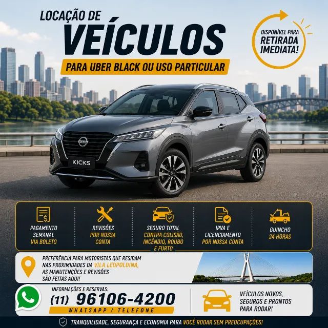 Locação de veículos para Uber black/99/Indrive - Foto 2