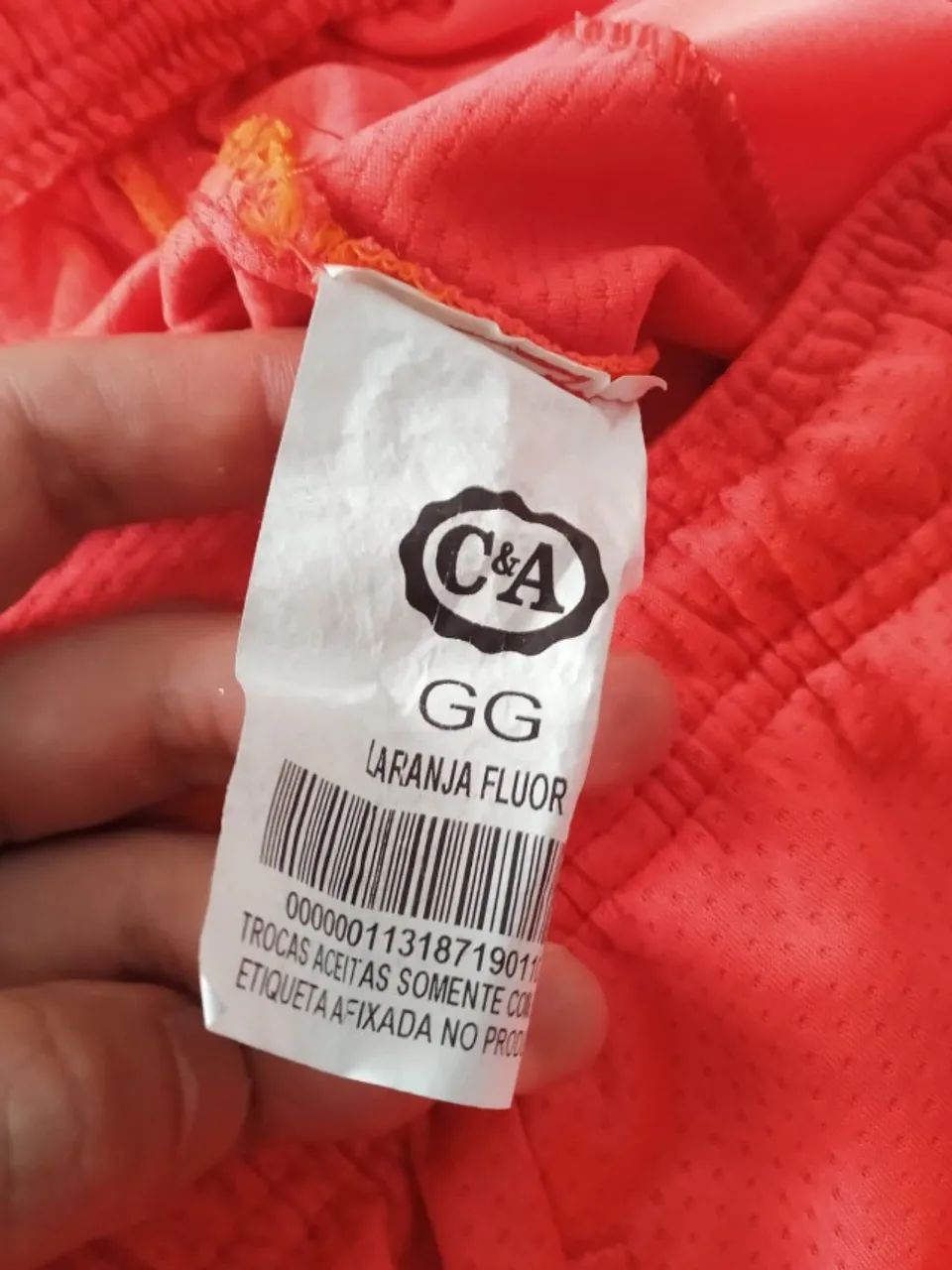 shorts ace c&a laranja florencente tam gg - Foto 5