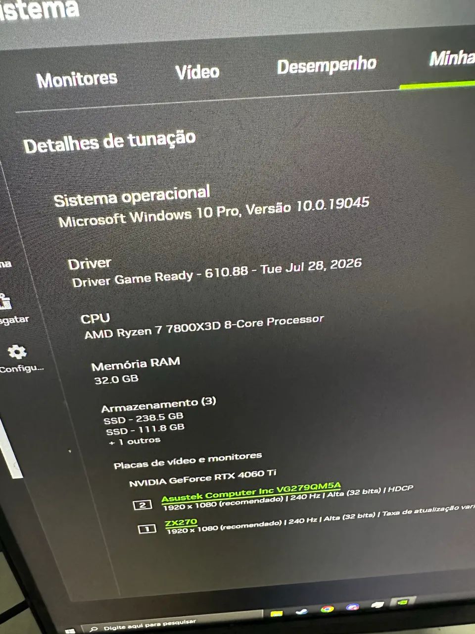 pc gamer ryzen 7 7800x3d rtx 4060 ti