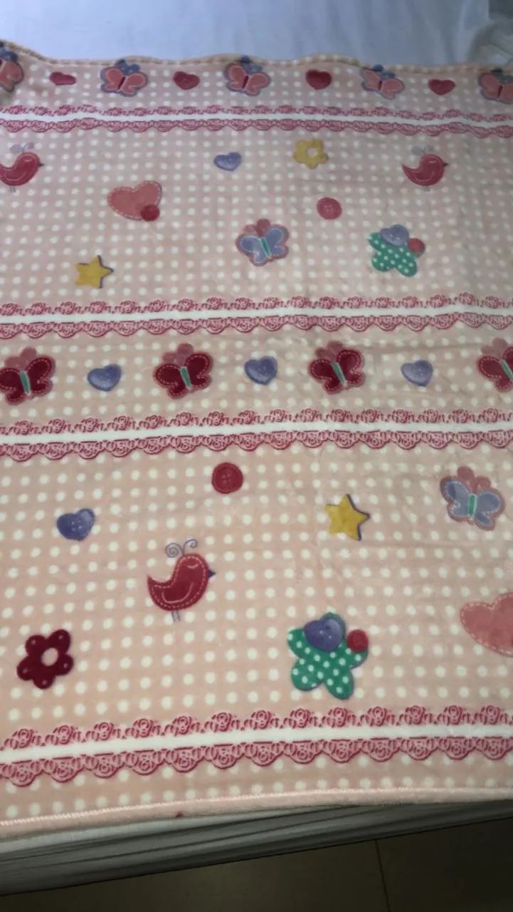 Cobertor infantil estampado 110 x 90 cm 
