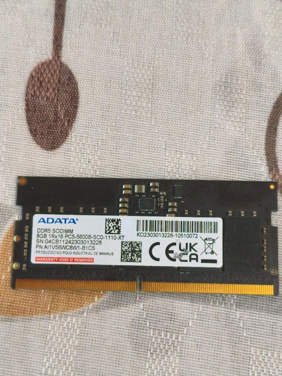 RAM DDR5 8GB 5600MHZ ADATA
