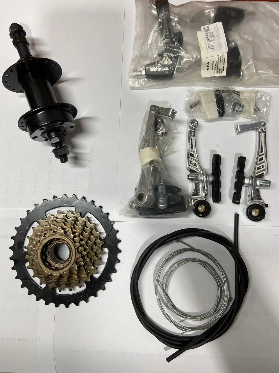 Lote com Peças novas de bicicleta - Foto 3