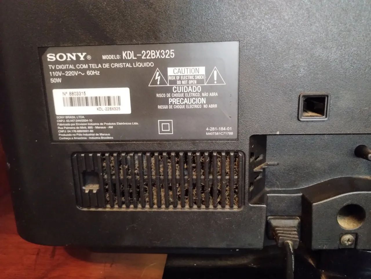 TV SONY BRAVIA 22 POLEGADAS USADA  - Foto 3