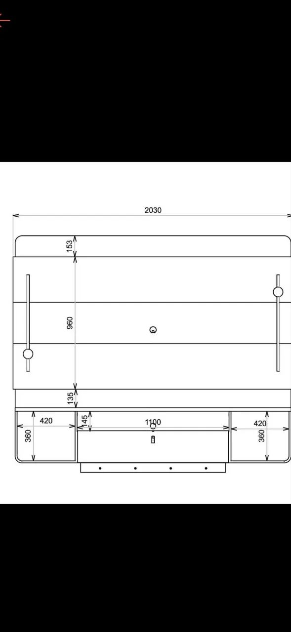 Painel  Com Led Para Tv até 75 Polegadas Dali Cinza Caemmun - Foto 2