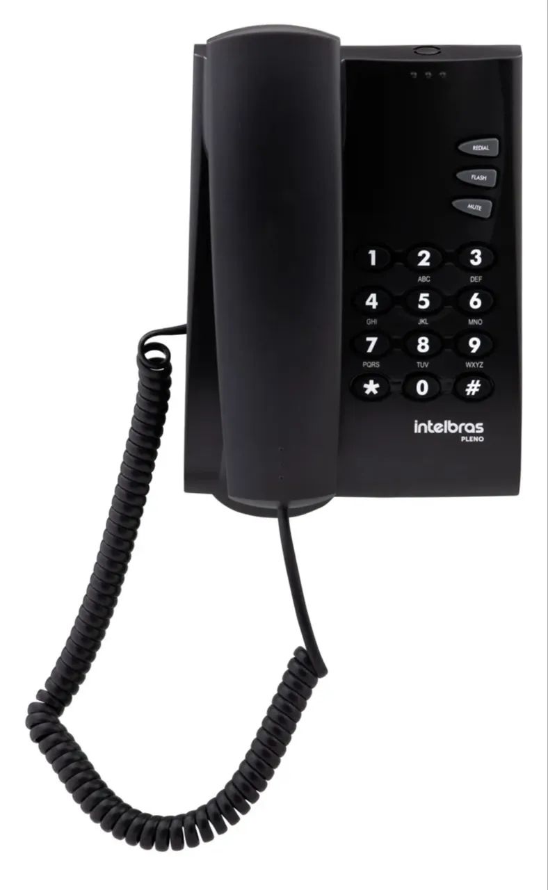 Telefone Fixo Preto Com Fio Intelbras - Foto 3