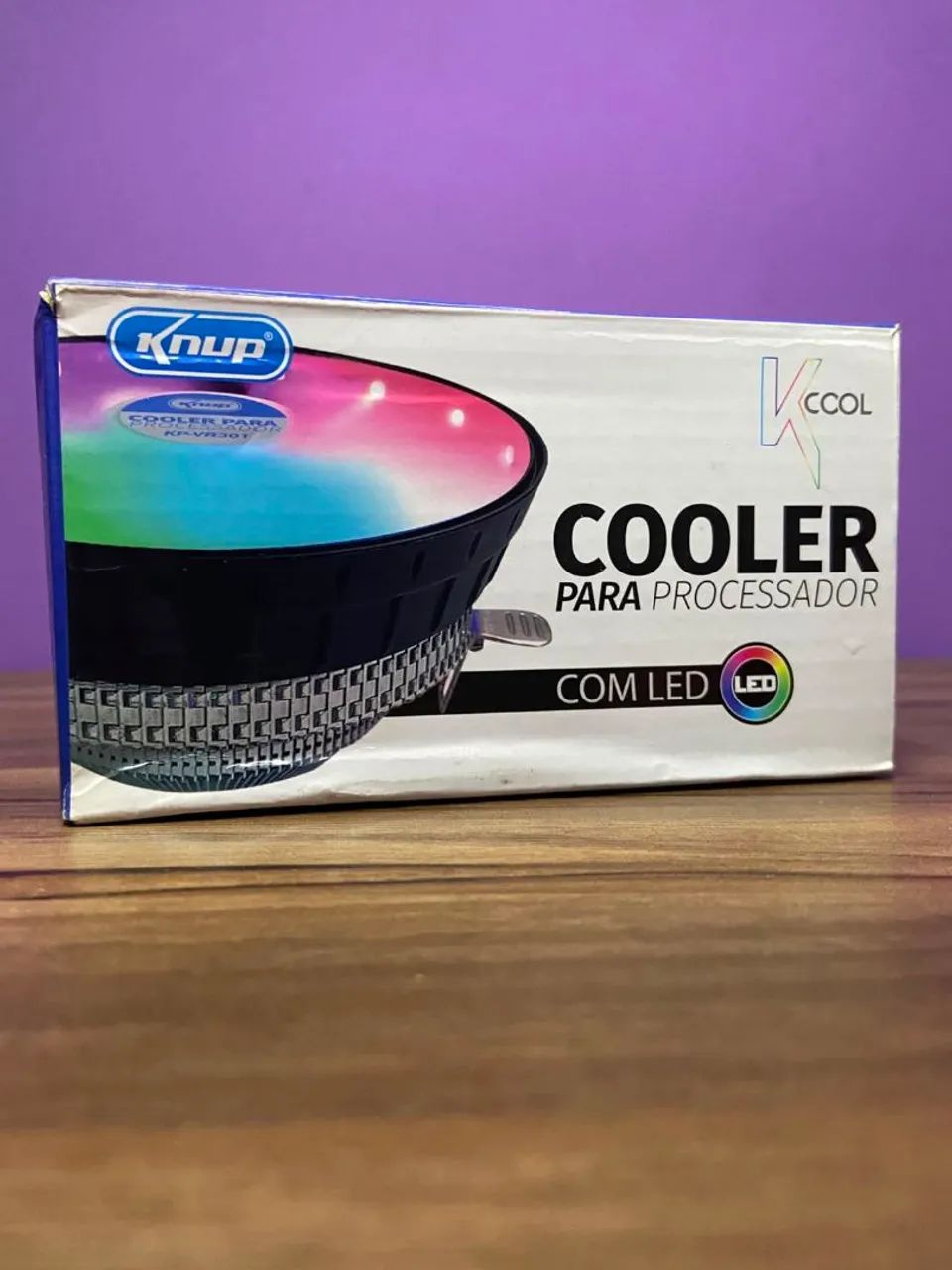 COOLER PARA PROCESSADOR COM LED RGB KNUP KP-VR301 - Foto 4