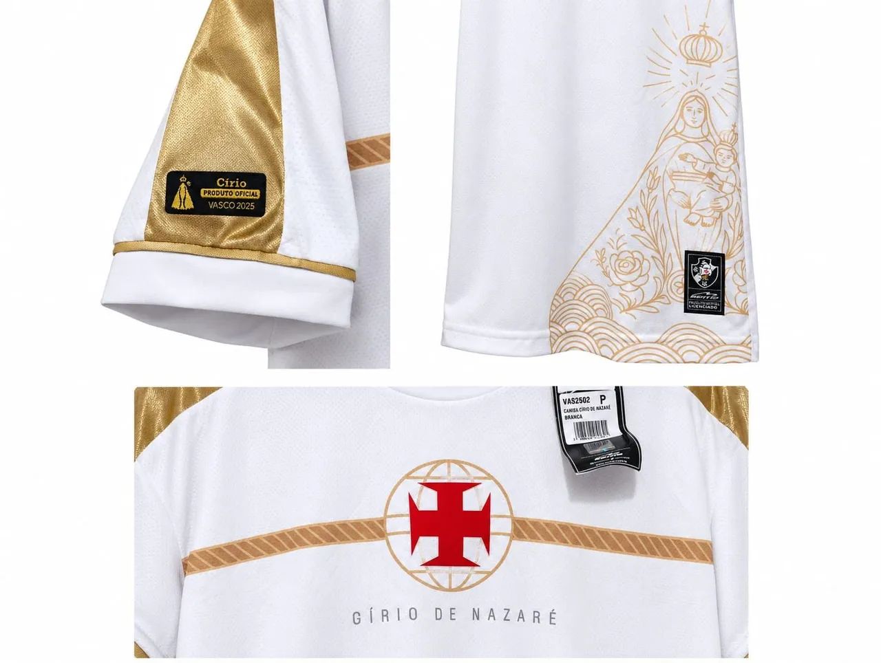 Duas camisas do Cirio do Vasco  R$100 cada 