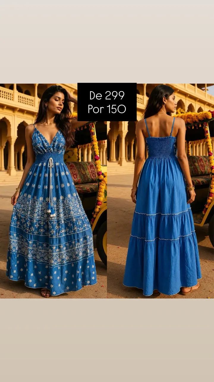 VESTIDOS LONGOS BOHO CHIC