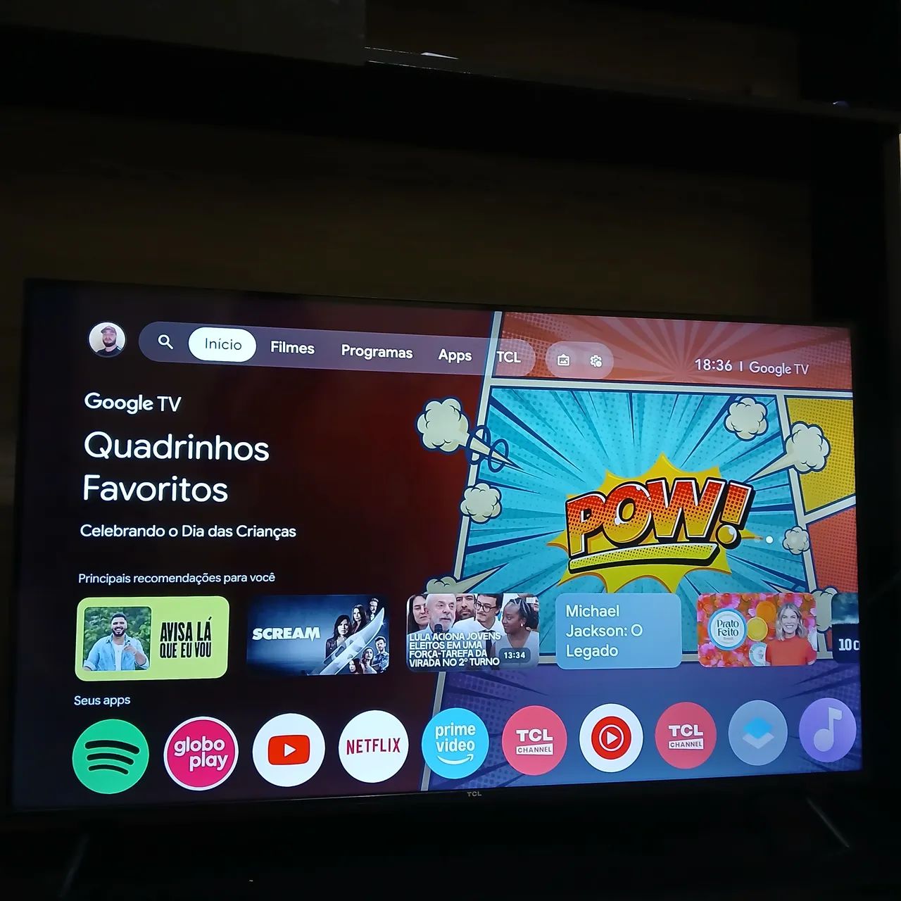 Tv TCL 4k Android 43 polegadas usada - Foto 2