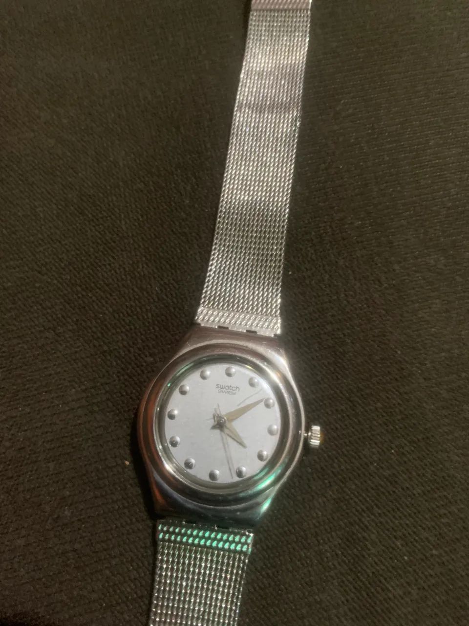 Relógio swatch feminino antigo aço / parado - Foto 3