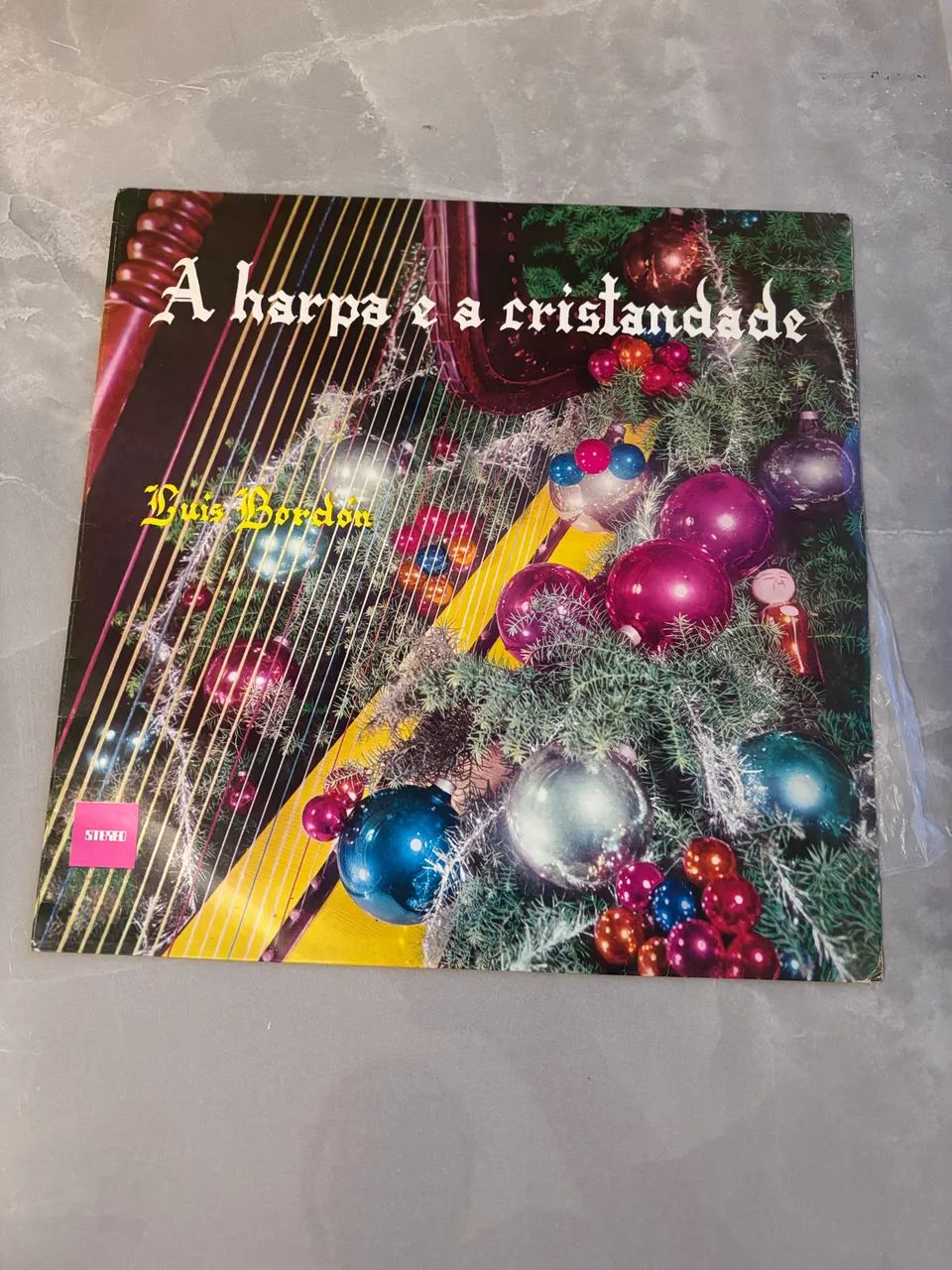 Disco de vinil A harpa e a cristandade Luís Bordon