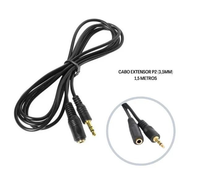 Cabo Extensor P2 Stereo 1,5 Metros Altomex  - Foto 4