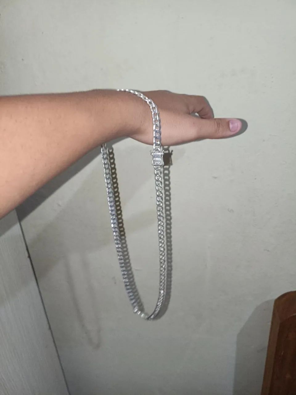 Cordão de prata 70cm, 7mm - Foto 2