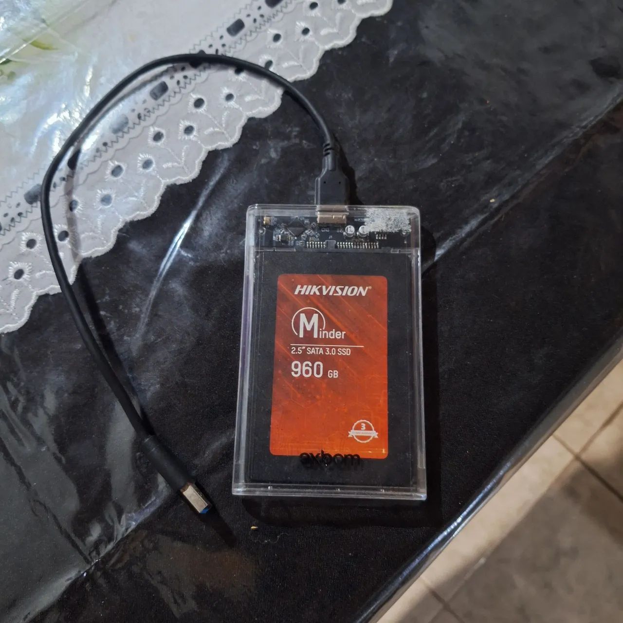 SSD Sata III 960 gb + Case com USB 3.0
