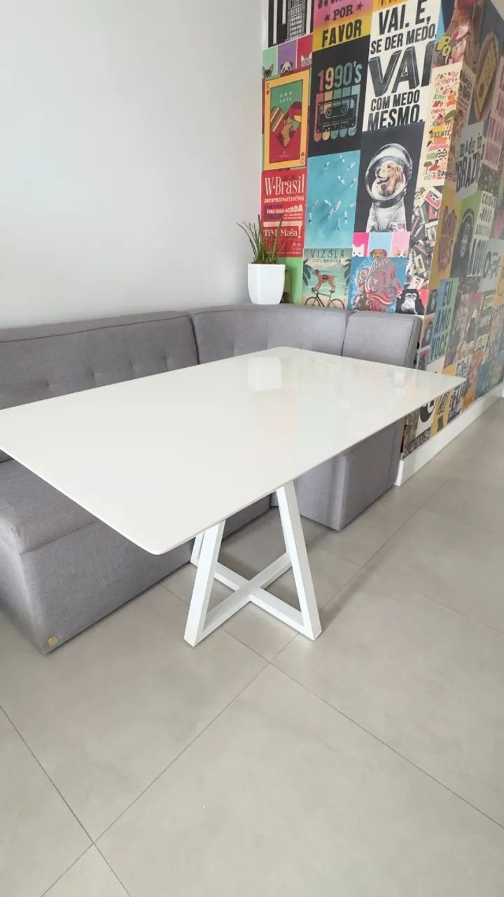 Mesa de Jantar - Laca Branca | Estado de Nova