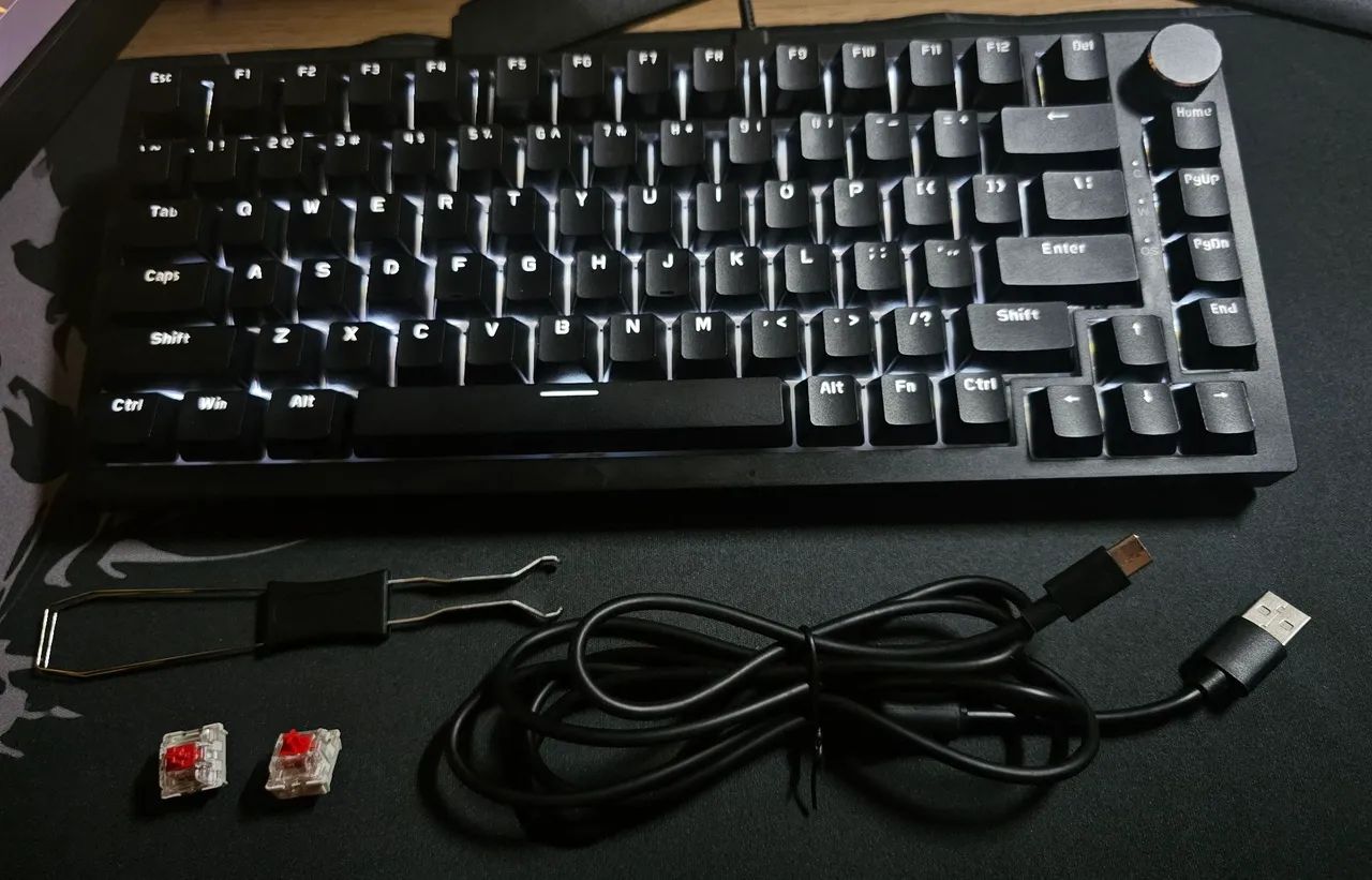 Teclado Mecânico Ajazz ak820 - 75% - Foto 3