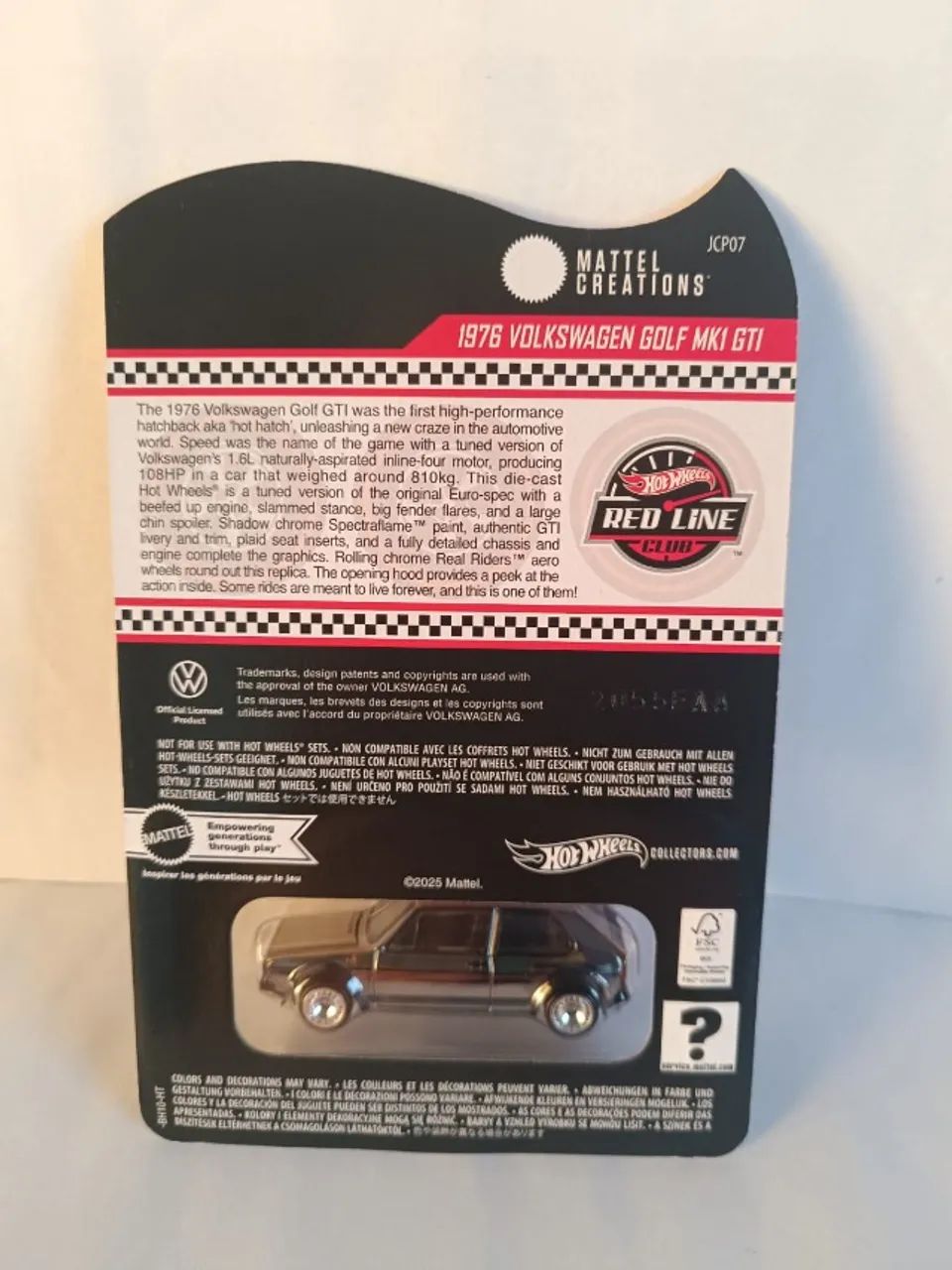 Hot Wheels RLC 1976 Volkswagen Golf MK1 GTI - Hobbies e coleções