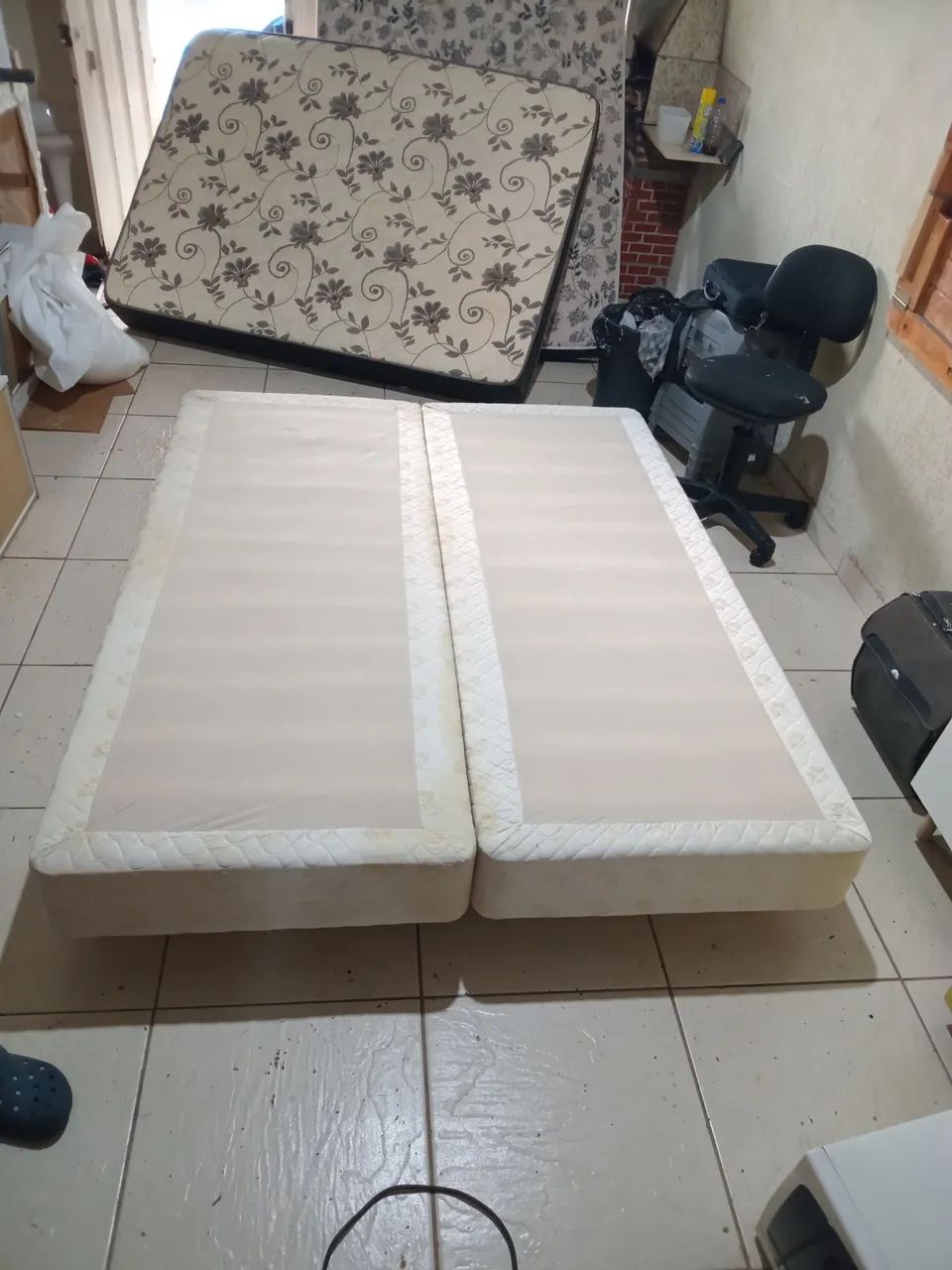 Cama box queen higienizada 158x198 base